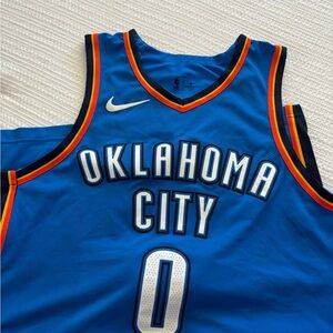 Nike Blue Jersey with Black and Red Trim